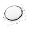 INOOMP Blind Spot Auxiliary Mirror 2pcs Silver Adjustable 360 Wide Angle Car Side Rearview Mirrors for Automotive Exterior Accessories and Blind Spot Reduction view 2