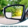 MAGICLULU Blindspot Mirror for Car 2pcs Frameless Convex Rearview Wide Angle Spot Mirrors with Silver Fan-shaped Design for Vehicle Safety and Parking Assistance view 3
