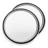Alipis 2pcs Blind Spot Mirrors for Car Side View Rearview Mirror Auxiliary Wide Angle Adjustable Convex Silver Frame for Vehicle Safety and Parking Assistance view 1