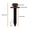 ECSiNG 20pcs M6 Car Bumper Mounting Hexagonal Screws 39mm Compatible with Lexus Compatible with Jetta view 4
