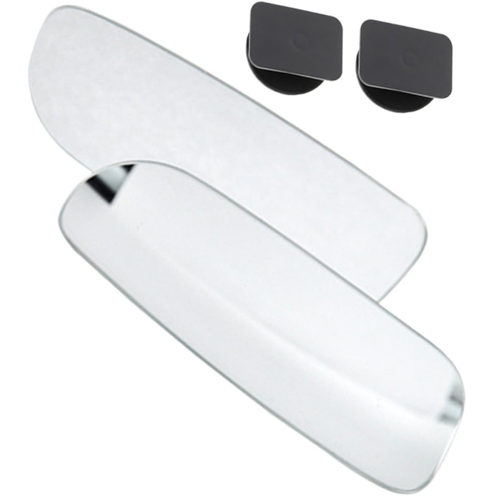 1 Pair Frameless Convex Blind Spot Car Mirror, 360 Adjustable