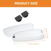 1 Pair Frameless Convex Blind Spot Car Mirror, 360 Adjustable view 2
