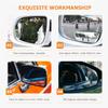 1 Pair Frameless Convex Blind Spot Car Mirror, 360 Adjustable view 4