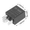 TOBBOMEY 4pcs 12v 30a 5-pin Automotive Starter Relay Kit for Car and Boat Use, Heavy Duty Electrical Replacement Parts for Marine and Auto Applications view 2