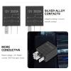 TOBBOMEY 4pcs 12v 30a 5-pin Automotive Starter Relay Kit for Car and Boat Use, Heavy Duty Electrical Replacement Parts for Marine and Auto Applications view 3