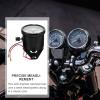 GALPADA Motorcycle Speedometer Odometer Gauge Retro Modified Dual Meter with Chrome Case and White Dial Universal Motorcycle Accessory for Motorbike Parts view 3