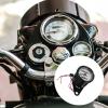 GALPADA Motorcycle Speedometer Odometer Gauge Retro Modified Dual Meter with Chrome Case and White Dial Universal Motorcycle Accessory for Motorbike Parts view 4