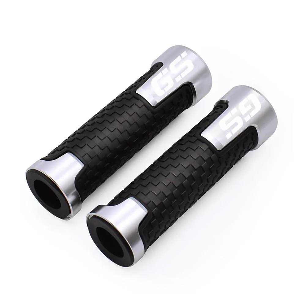 for R1200GS 2006-2021 2022 2023 2024 7/8 22MM Handlebar Hanrdle Bar Grips Hand Grip Motorcycle Accessories(Silver)