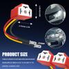 YUPIKJI 2PCS H4 HB2 9003 Wiring Harness Headlight Socket, Headlight Connector, Pigtail Socket Female Plug with 3 Adapter, 16AWG Ceramic Pigtail Socket Wiring Harness Plug Fit for Car Truck Boat (2PCS) view 2