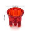 Transparent Distributor Cap Plastic Distributor Cover Fit for T1 T2 Bus Ghia Replaces OE AC905504 High Performance Ignition Component, Dust and Protection (Red) view 4