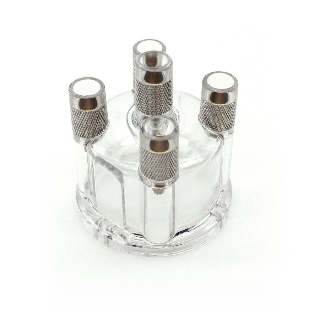 Transparent Distributor Cap Plastic Distributor Cover Fit for T1 T2 Bus Ghia Replaces OE AC905504 High Performance Ignition Component, Dust and Protection (Transparent)