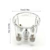 Transparent Distributor Cap Plastic Distributor Cover Fit for T1 T2 Bus Ghia Replaces OE AC905504 High Performance Ignition Component, Dust and Protection (Transparent) view 3