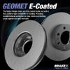 Brake X Rear Brake Rotors Kit Replacement for 2007 CHRYSLER PT CRUISER | Aegis GEOMET Coated Disc Rotors view 2