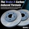 Brake X Front Brake Rotors Kit replacement for 2013-2019 FORD TAURUS | ARES Semi Coated Rotors view 3
