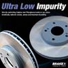 Brake X Front Brake Rotors Kit replacement for 2013-2019 FORD TAURUS | ARES Semi Coated Rotors view 4