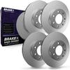 Brake X Front and Rear Brake Rotors Kit Replacement for 2012 JEEP LIBERTY | Aegis GEOMET Coated Disc Rotors view 1