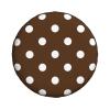 Brown White Polka Dot Spare Tire Cover Weatherproof, Wheel Tire Protector for Trailer, RV, SUV, Truck, Durable Dirt-Resistant Cover 16 inch view 1