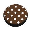 Brown White Polka Dot Spare Tire Cover Weatherproof, Wheel Tire Protector for Trailer, RV, SUV, Truck, Durable Dirt-Resistant Cover 16 inch view 3