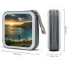Rrtsmsgh Sunrise Over Oahu Hawaii CD Case Wallet 40 Capacity, Durable Waterproof Plastic CD/DVD Storage Case with Handle & Zip Closure, Portable DVD Disc Cases for Car, Office, Travel view 2