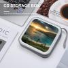 Rrtsmsgh Sunrise Over Oahu Hawaii CD Case Wallet 40 Capacity, Durable Waterproof Plastic CD/DVD Storage Case with Handle & Zip Closure, Portable DVD Disc Cases for Car, Office, Travel view 3