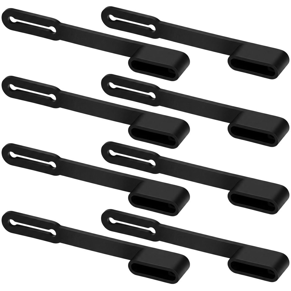 Klyyo Clyro 8 Pack 4-pin Flat Trailer Connector Dust Covers Black 4-Way PVC Vehicle Side Plug Caps for Trailer Wiring Harness Waterproof Dustproof Protection for Rv Trucks Suvs Trailers