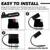 Klyyo Clyro 8 Pack 4-pin Flat Trailer Connector Dust Covers Black 4-Way PVC Vehicle Side Plug Caps for Trailer Wiring Harness Waterproof Dustproof Protection for Rv Trucks Suvs Trailers view 3