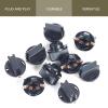 Teybouk 10 PCS T10 Twist Lock Socket, Wedge Dash Light Bulbs Base, 0.71In Instrument Bulbs Socket, Universal Panel Dash Holder for Most Cars (Black) view 4