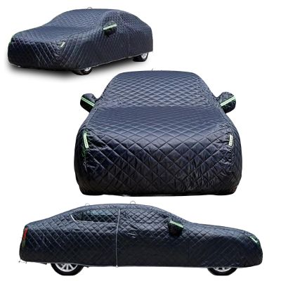 Hail Protector Car Cover Compatible with 2020-2023 Volkswagen ID.4/ID5,Thickened Full Car Cover Waterproof All Weather for Automobiles, Outdoor with Door Zipper al14