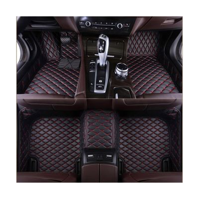 Custom Floor Mats for KIA Seltos,2023,Tailored Car Floor Mats,Waterproof and Skid-Proof Full Set,Soft Faux Leather Finish,3D Edge Protection,Easy-Clean Design