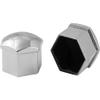 DECRBTS 20PCS Lug Nut Covers for VW Jetta Sedan, Hexagonal Wheel Bolt Covers Caps Tire Protection External Rim Nut Protective Cover Accessories,E/Silver-B/19mm view 2