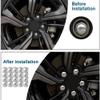 DECRBTS 20PCS Lug Nut Covers for VW Jetta Sedan, Hexagonal Wheel Bolt Covers Caps Tire Protection External Rim Nut Protective Cover Accessories,E/Silver-B/19mm view 4