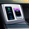 Tinlucys Center Console Wireless Charging Mat Designed for Tesla Model 3 Highland 2024-2027,Center Console Interior Accessories for Tesla Model 3 White view 3