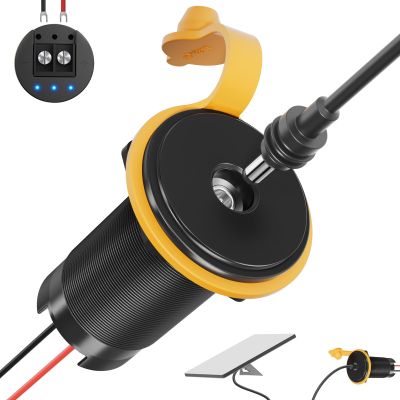 STARGEAR for Starlink Mini 12V Adapter,RV Pass Through Power Socket with DC