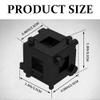 YUPIKJI Car Cube Brake Caliper Compression Tool, Steel Brake Caliper Tools, 3/8" Disc Brake Piston Caliper Wind Back Cube Tool, Auto Accessories Rear Disc Brakes Piston Tool for Most Vehicles (Black) view 2