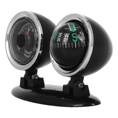 Abaodam Car Dashboard Compass Ball Two-in-one Multi-Function Auto Direction Indicator Ball for Precise Orientation Marine and Outdoor Vehicle Use