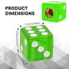 YUPIKJI 4PCS Dice Style Tire Valve Stem Caps, Universal Air Stem Cap, Car Tire Air Caps Covers with O Rubber Ring, Auto Dust Proof Cover Tire Valve Stem Covers for Vehicles (Transparent Grass Green) view 2