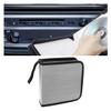 Craedli Car CD Case Holder, 40 Capacity DVD Disc Organizer Wallet with Zipper, Portable Hard Plastic CD Storage Binder, Universal DVD Protective Accessories for Car, Home, Travel, Office (Gray) view 1