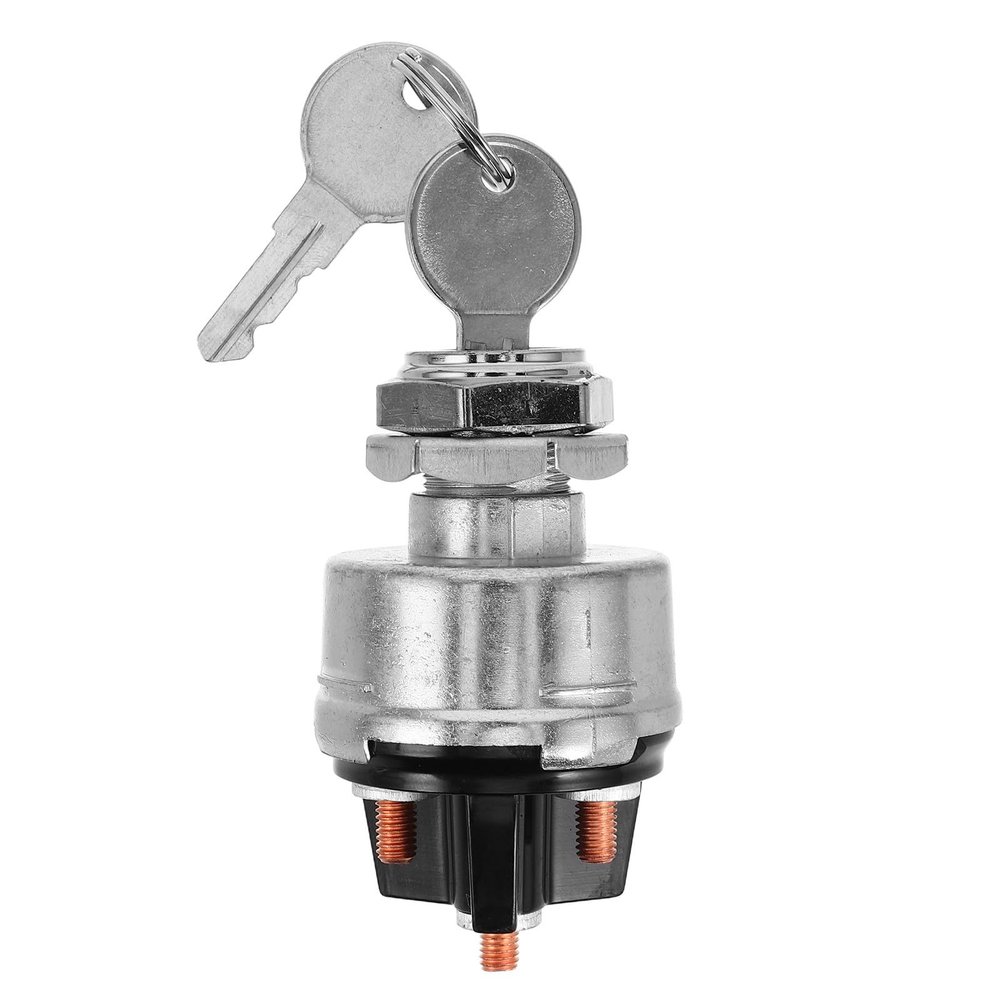 Healvian Heavy Duty Ignition Switch 4-Position Starter Switch for Trucks Tractors and Farm Vehicles with Heat Shrink Terminal Compatible for Automotive Replacement