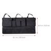 POPETPOP Car Trunk Organizer Backseat Car Organizer Large Capacity Hanging Storage Bag for Suv Multi-functional Seat Back Storage Net Black Trim view 2