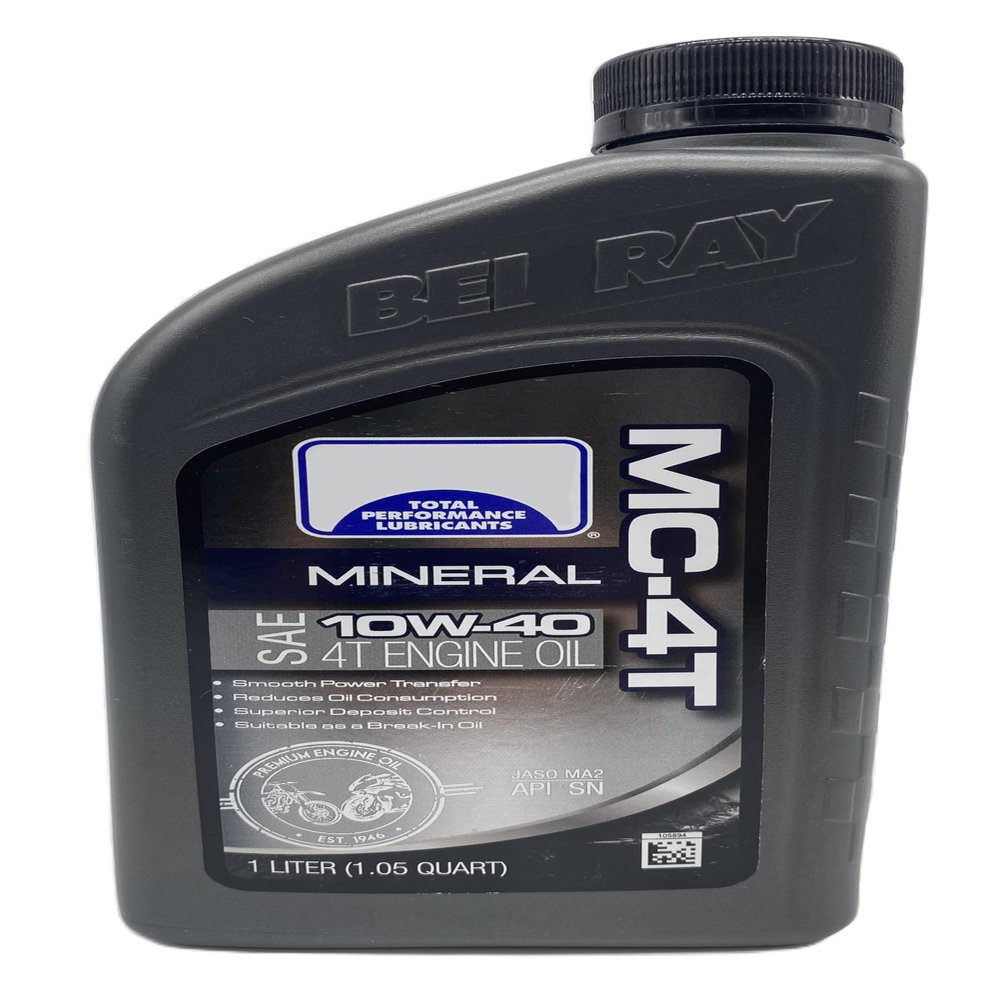Premium 10W40 4 Stroke Engine Oil (Liter Bottles) Mineral Grade MC-4T 99401-BT1LA For BelRay Motorcycle ATV UTV SXS Engines (2)