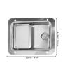 Stainless Steel Flush Mount Panel Lock for Rv Doors and Toolboxes view 2