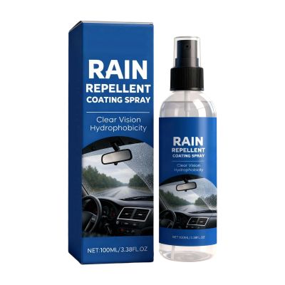 Hydrophobic Spray for Car - 100ml Anti-Fog Windshield Coating | Rain Guard Detailing Fluid with Water Protection for, Rear View Mirrors, Vehicle Exterior, Truck, SUV
