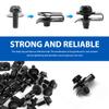 MTRPS 100 PCS M6-1.0 Body Bolts U-Nuts Kit, Extruded U Nuts & Hex Head Auto Fender Bolt Screws, Push Pull Metal Retainers Rust-Resistant Bolts for Engine Cover Bumper Fender Liner view 3
