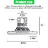 Craedli Trailer License Plate Bracket Frame, Universal Aluminum License Plate Holder with Light Mount Hole, Heavy-Duty Car Tag Bracket Trailer Mount Plate Frame for Cars Trucks RVs Boats (Silver) view 2