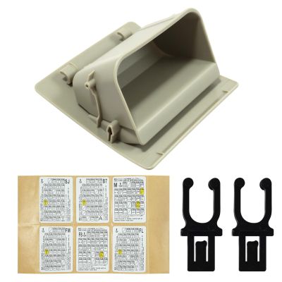 TNJPSEK Fuse Box Coin Container Storage Tray with Panel Latch Clip, Interior ABS Beige Organizer Compatible with Subaru Impreza XV Crosstrek Forester Legacy Outback WRX STI Ascent LHD