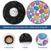 Spare Tire Cover with Backup Camera Hole Fit for Jeep RV Camper Travel Trailer SUV Truck 17inch,Waterproof Weatherproof Universal Car Wheel Protectors,Colorful Easter Eggs view 3