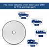Spare Tire Cover with Backup Camera Hole Fit for Jeep RV Camper Travel Trailer SUV Truck 17inch,Waterproof Weatherproof Universal Car Wheel Protectors,Colorful Easter Eggs view 4