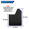 Craedli 4PCS Universal Car Mud Flaps Set, Flexible Bendable Mudguard Automotive Front & Rear Splash Guards with Screws, Vehicle Exterior Protection Accessories for SUV, Truck, Pickup, Off-Road (Black) view 2
