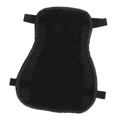 Qalvona Motorcycle Double Layer Seat Cushion, Breathable Anti Slip Seat Pad L Size, Black - Heat Dissipation, Shock Absorption, Comfortable Fit for Street and Off Road Vehicles