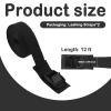 2PCS 0.98in12Ft Lashing Straps with Buckles,Durable Reusable Tie Down Straps Used to Fix Items,Adjustable Cam Buckle Cinch Strap Car Accessories for Cargo,Roof Rack,Trailer view 2